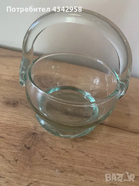 Стъклена ретро ваза.Германия , снимка 1