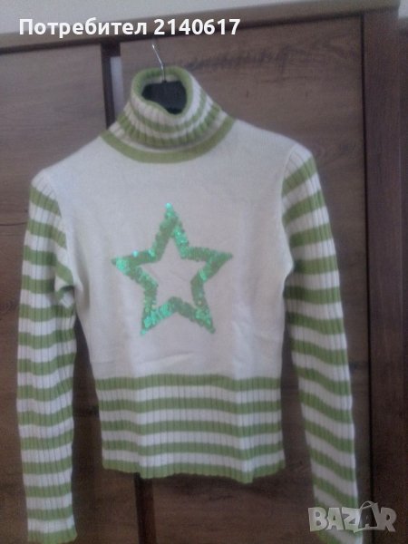 Поло с ангорска вълна и ефектна звезда, снимка 1