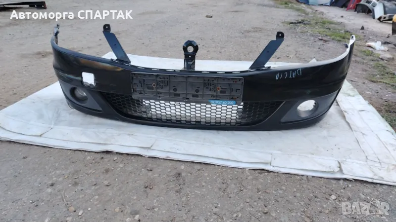 DACIA LOGAN MCV LIFT ПРЕДНА броня ЧЕРНА NV676, снимка 1