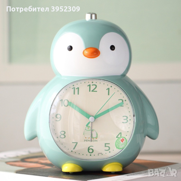 Детски часовник, нощна лампа Пингвин 14cm*18cm*10cm, снимка 1