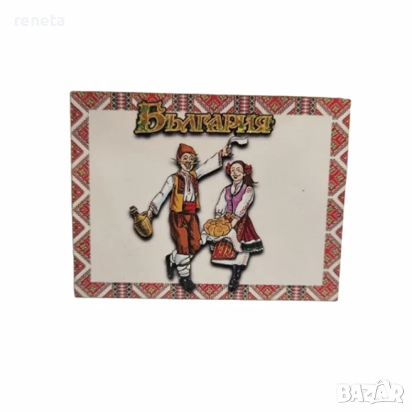 Магнитна фигурка, Дървена, Български мотиви, снимка 1