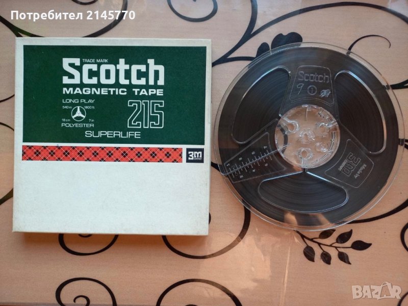 Магнетофонна ролка с лента Scotch 18см класическа музика 19 оборота, снимка 1