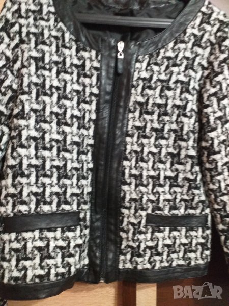 Сако с кожени елементи, снимка 1