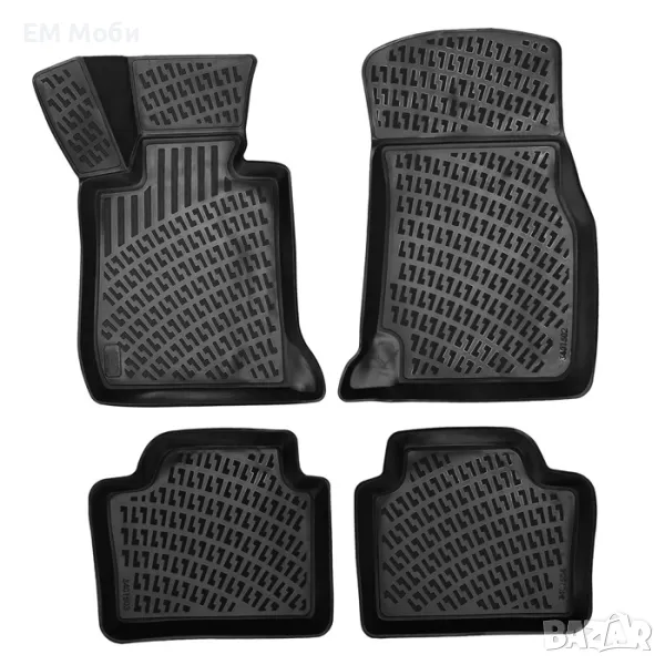 Гумени Стелки Rizline 3D тип Легени К-т 4 части за BMW 3 F30/F31/F34 2012+, снимка 1