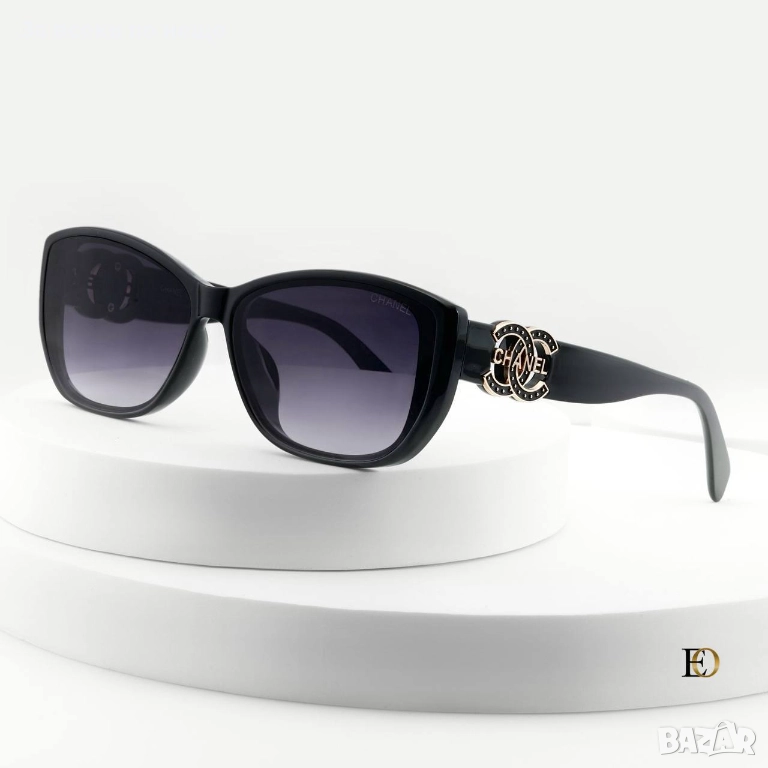 Chanel Слънчеви Очила С UV400 Защита С Кутия И Калъф Шанел - Налични Различни Цветове Код SK26, снимка 1