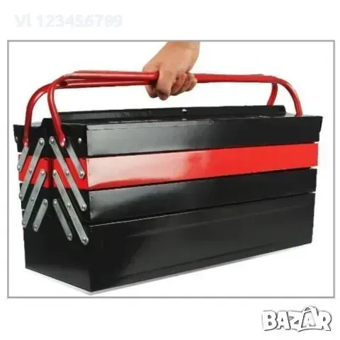 Метален куфар за инструменти тип акордеон, Mar-Pol, снимка 1