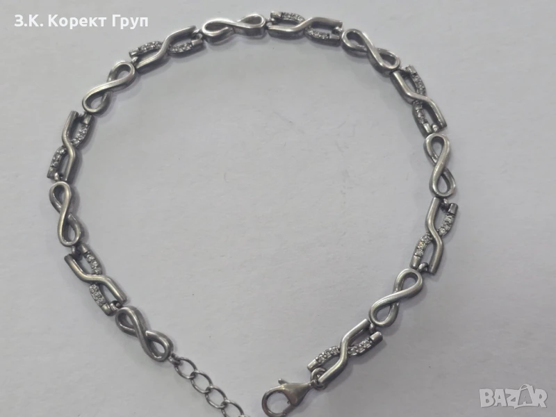 Сребърна гривна 925, снимка 1