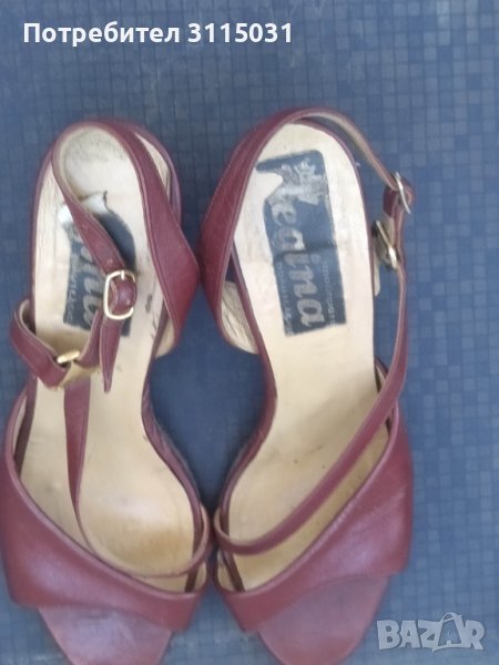 Дамски сандал вишнев на цвят №39, снимка 1