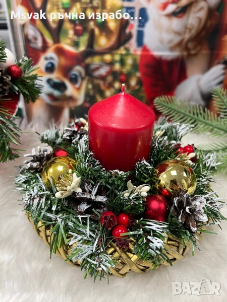 Коледен свещник, снимка 1