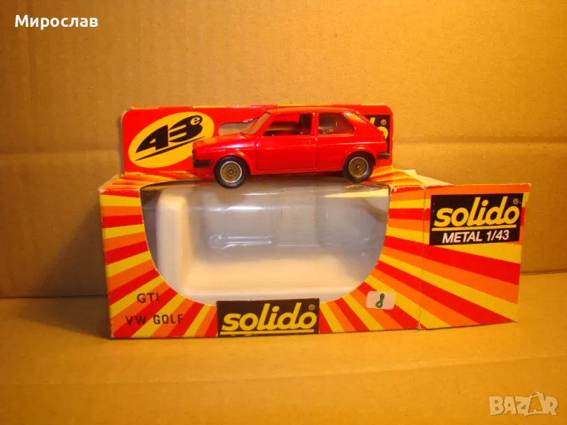 1:43 SOLIDO VW GOLF 2 МОДЕЛ КОЛИЧКА ИГРАЧКА, снимка 1