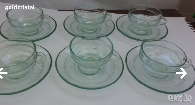 Ретро  чаши закалено стъкло Белотерм Варна , снимка 1