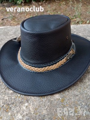 Каубойска шапка Естествена кожа Модел Лукс, снимка 1