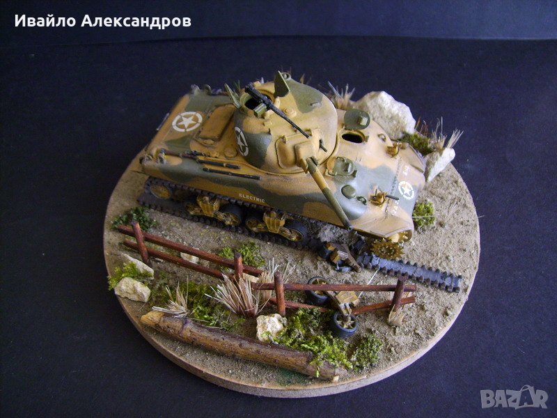 Макет, мащабен модел на танк Shеrman, Втора Световна Война, снимка 1