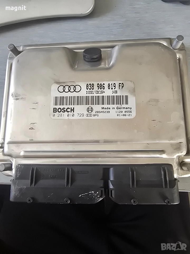 0281010729 ECU компютър AUDI A4 1.9 TDI 038906019FP, снимка 1