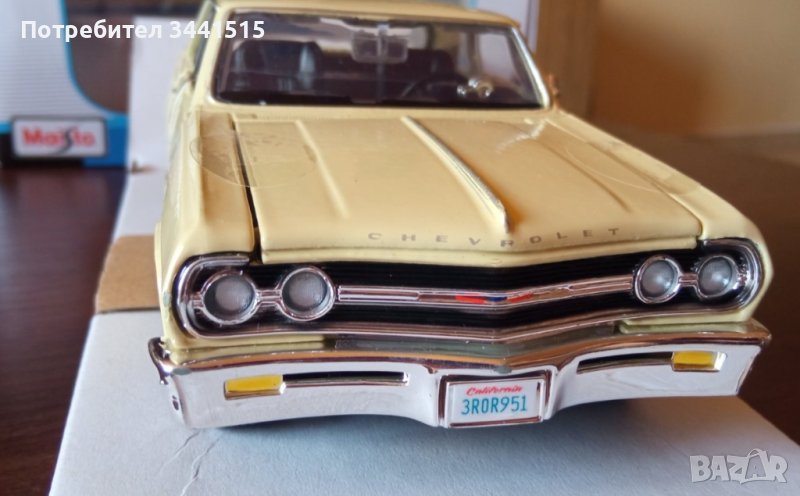 Chevrolet Malibu SS 1965 1:24 Maisto Special Edition DIECAST Metal Метален , снимка 1