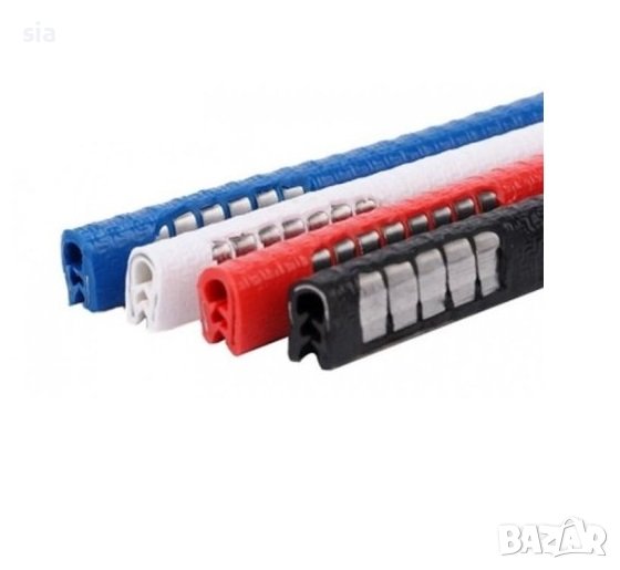 Лайсна за врата, протектор, Син, червен и черен, 2,5м, снимка 1