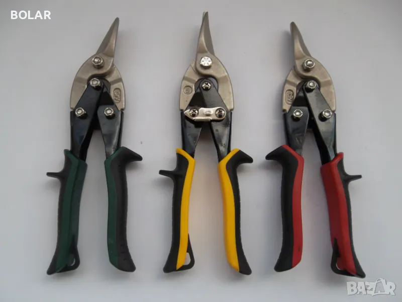 КОМПЛЕКТ НОЖИЦИ ЗА ЛАМАРИНА (ПРАВА, ЛЯВА И ДЯСНА), снимка 1