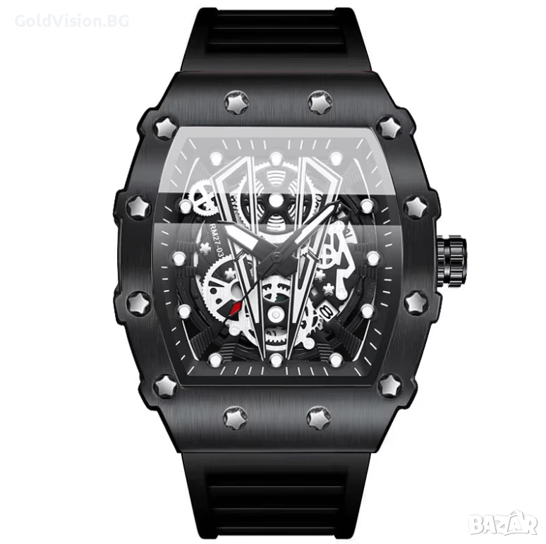 Мъжки часовник BINBOND – BLACK + ПОДАРЪК, снимка 1