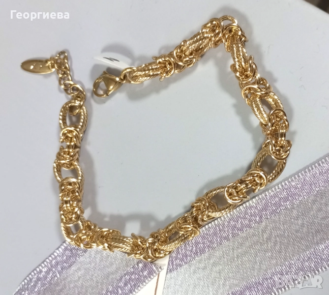    дамска гривна със златно покритие, снимка 1