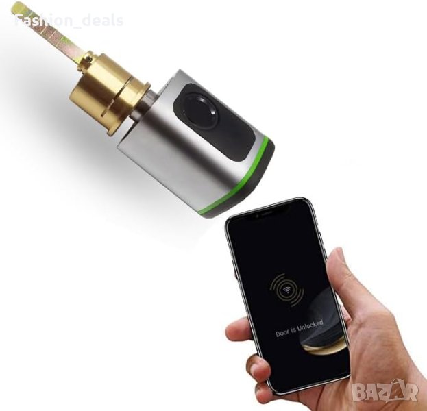 Нова интелигентна брава с резе ключалка за входна врата чрез смартфон, Alexa и Google, снимка 1