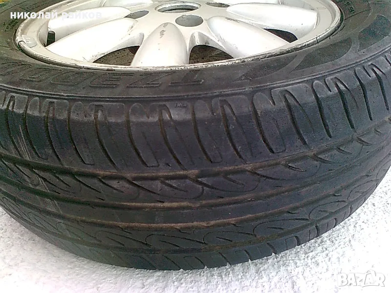 Резервна гума 195/15,помпа, крик, секретни гайки, снимка 1