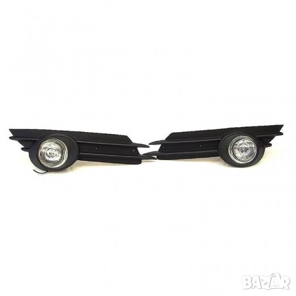 Комплект халогени с решетки и LED крушки , фарове за мъгла за OPEL CORSA D, снимка 1