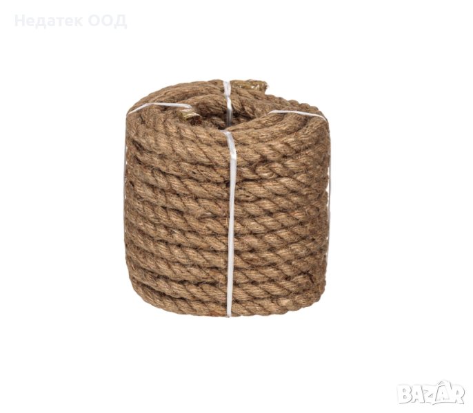  Многофункционално въже, от юта, Естествен цвят, 12mx14mm, снимка 1