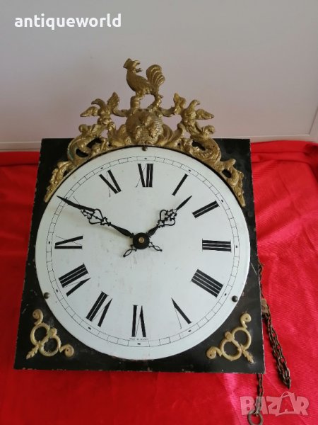 Стар Френски Часовников Механизъм за Паркетен Часовник, снимка 1