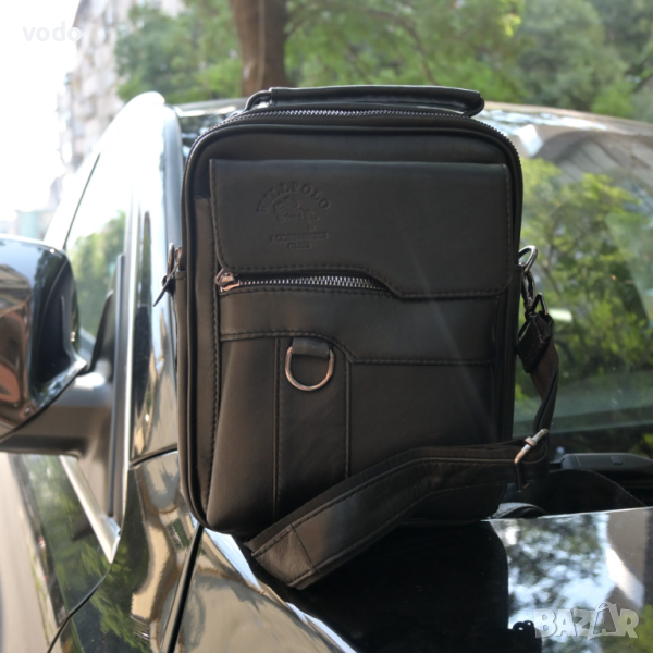 Мъжка чанта от естествена кожа Vodo, снимка 1
