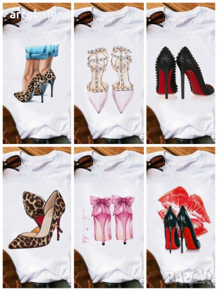 Пролетно-лятна дамска тениска със собствен дизайн, 6цвята, снимка 1