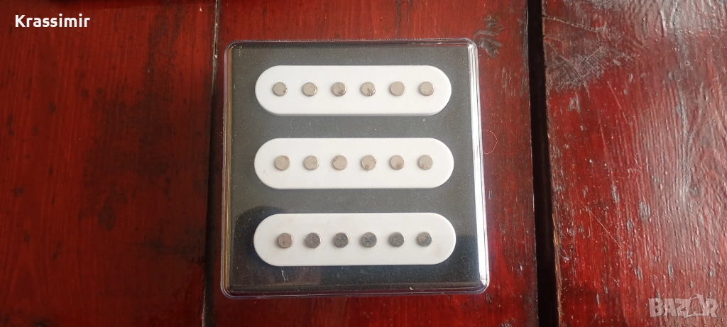 Ceramic Single Coil Pickup Set. Адаптери за китара., снимка 1