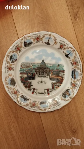 Красива порцеланова чиния от Ватикана., снимка 1
