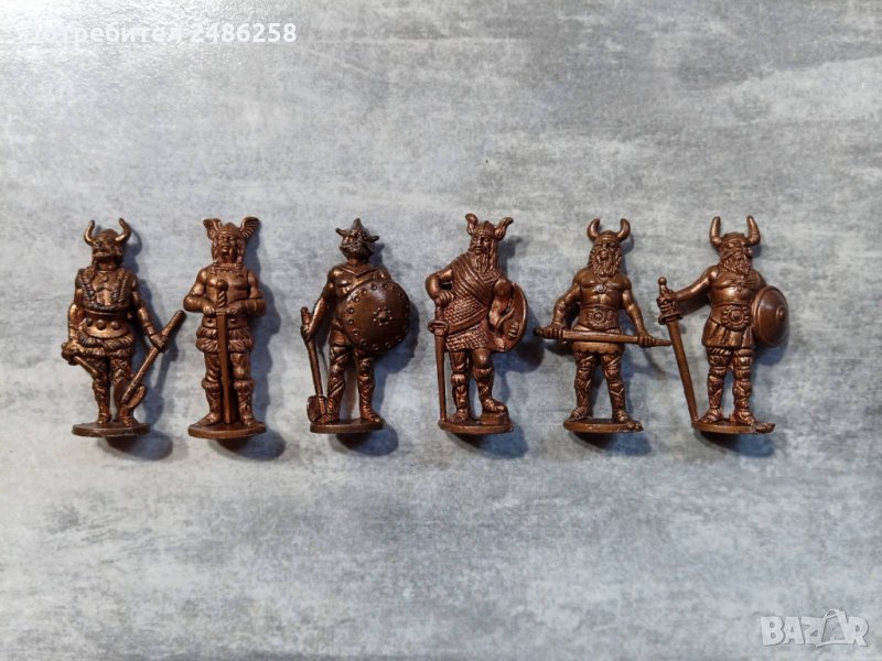 Метални фигурки - войници Викинги от Киндер яйца, снимка 1