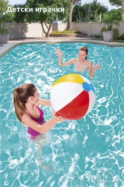 Надуваема плажна топка Bestway, 20″/51 см, PVC, многоцветна, за деца, снимка 1