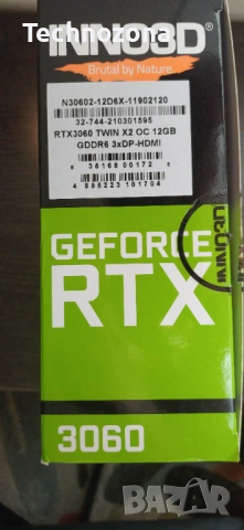 RTX 3060 12GB Inno3D NVIDIA GeForce | RTX3060 | 3060 12 GB | Видео карта, снимка 3 - Видеокарти - 53257894