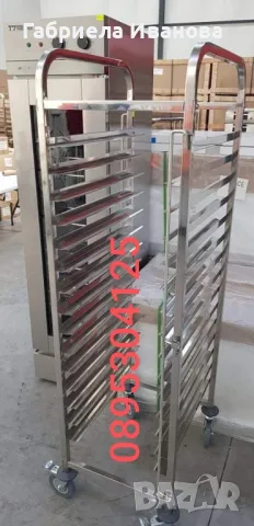 Колички за (тави) гастронорми 1/1;1/2 Топ цена 289лв!, снимка 3 - Обзавеждане на кухня - 49093953