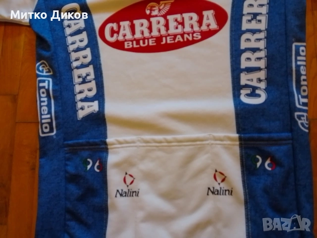Nalini Carrera винтидж маркова колоездачна тениска размер М, снимка 6 - Велосипеди - 53697116