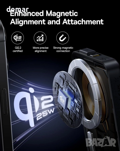 Външна батерия Baseus Picogo Magsafe, 10000mAh Qi2.2 сертифицирана, снимка 4 - Външни батерии - 52063706