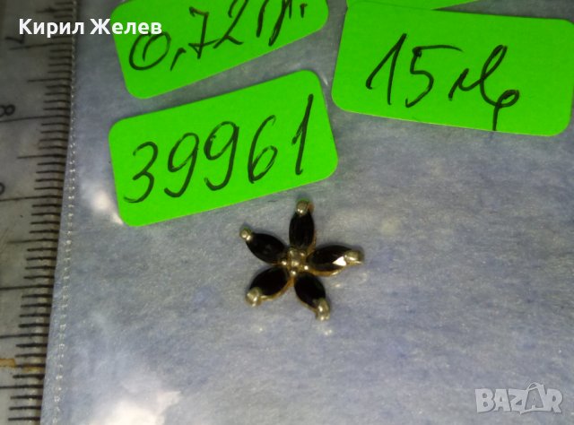 ФЛОРАЛНА СРЕБЪРНА АРТ АПЛИКАЦИЯ УКРАШЕНИЕ с ФАСЕТИРАНИ КАМЪНИ КРИСТАЛИ 39961, снимка 3 - Други - 42377836
