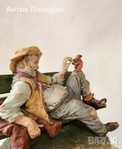 Декоративна порцеланова статуетка Capodimonte – Italy, снимка 9 - Статуетки - 53722261
