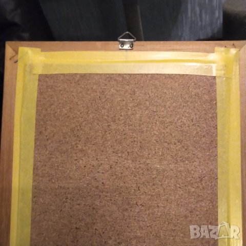 Картина в дървена рамка .рисувана върху стъкло , снимка 4 - Картини - 39783812