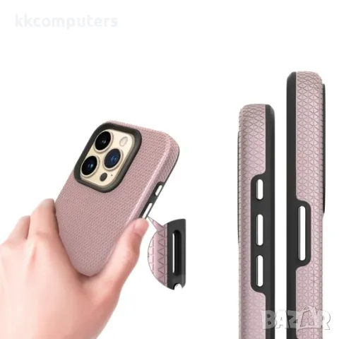 iPhone 16 (6.1) Силиконов твърд кейс Vmax Triangle и Протектор, снимка 4 - Калъфи, кейсове - 49843416