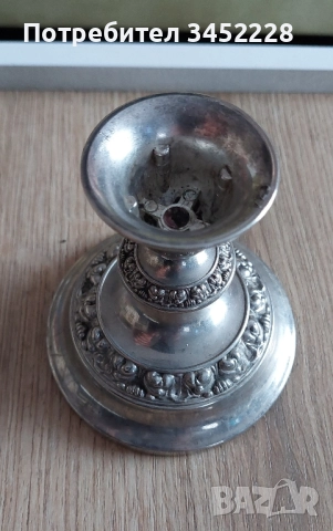свещник посребрен за ценители , снимка 3 - Декорация за дома - 51703532