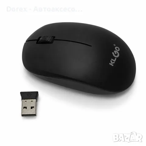 Безжична мишка KLGO Q1 1200 DPI 2.4 GHz - бяла или черна, снимка 3 - Клавиатури и мишки - 55803046