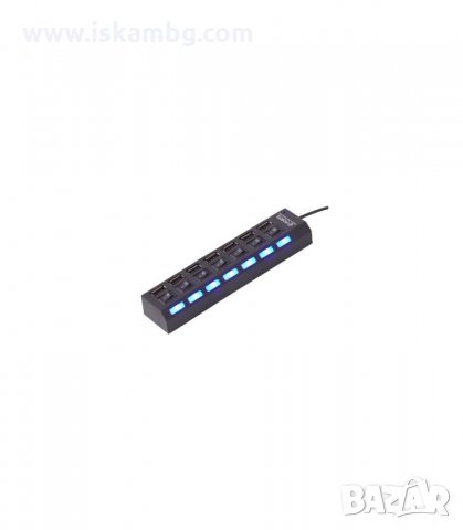 USB HUB РАЗКЛОНИТЕЛ СЪС 7 ПОРТА И ИНДИВИДУАЛНИ КЛЮЧОВЕ, ДО 480MBPS - код 1003, снимка 4 - Друга електроника - 34063671