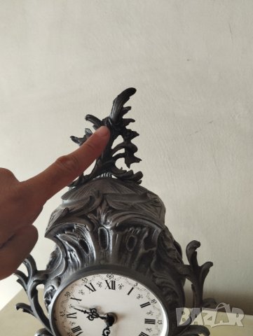 ретро каминен часовник в стил рококо, снимка 8 - Други ценни предмети - 41575809