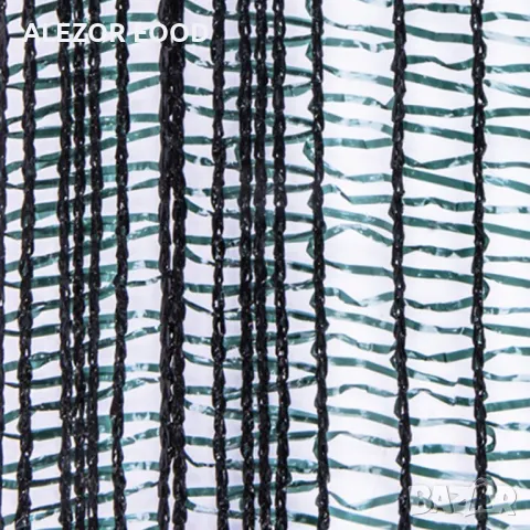 Зелена засенчваща мрежа 40% против птици и градушка, 25 м/ 12 м 