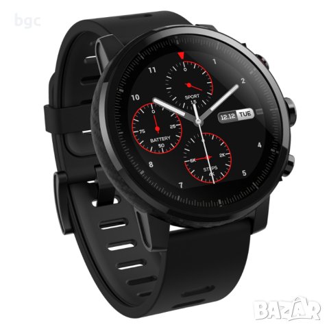 НОВ Часовник Smartwatch Amazfit Stratos, Black - 24 МЕСЕЦА ГАРАНЦИЯ, снимка 2 - Смарт часовници - 44375196