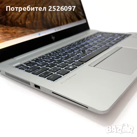 HP EliteBook 840 G6/14” IPS Touch/i5-8265U/16GB DDR4/256GB NVMe/Подсветка, снимка 5 - Лаптопи за работа - 56115391