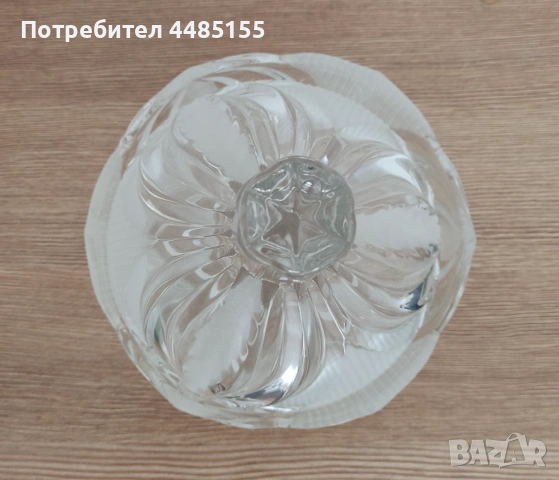 Кристална бонбониера с капак, снимка 3 - Други - 53597908